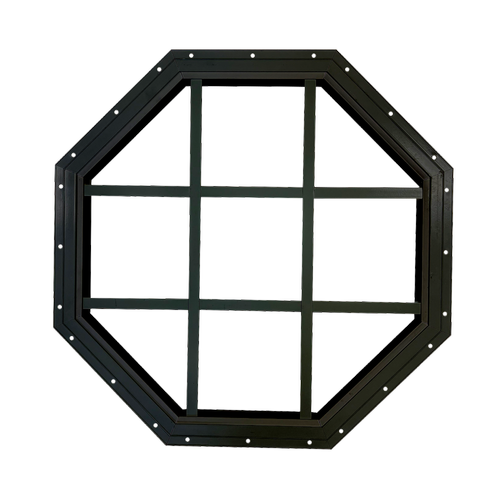 Aluminum Octagon Gable Window