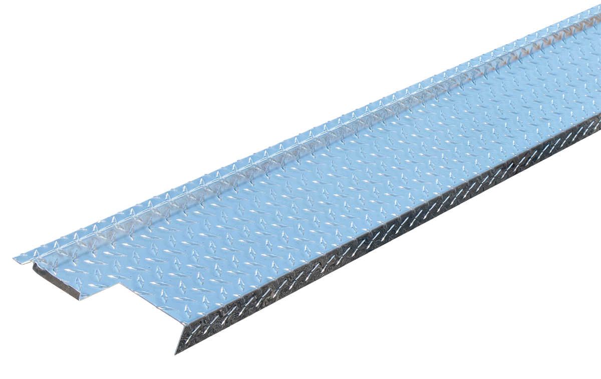 Notched & Folded Diamond-Plate Threshold | Shed Supply