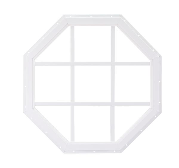 Aluminum Octagon Gable Window
