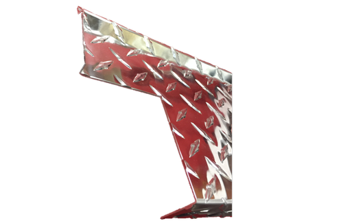 Notched & Folded Diamond-Plate Threshold